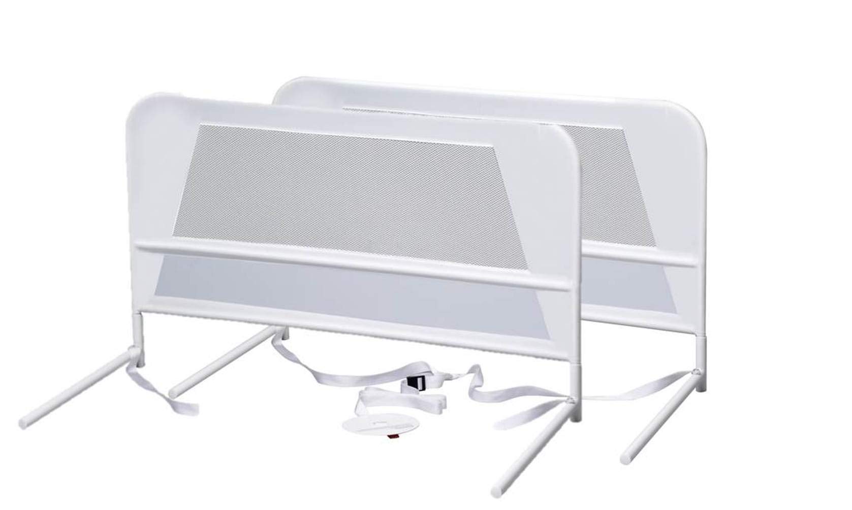 KidCoBR303 Children's Bed Rail Double Pack - Quick Assembly Toddler Bedrail (White)