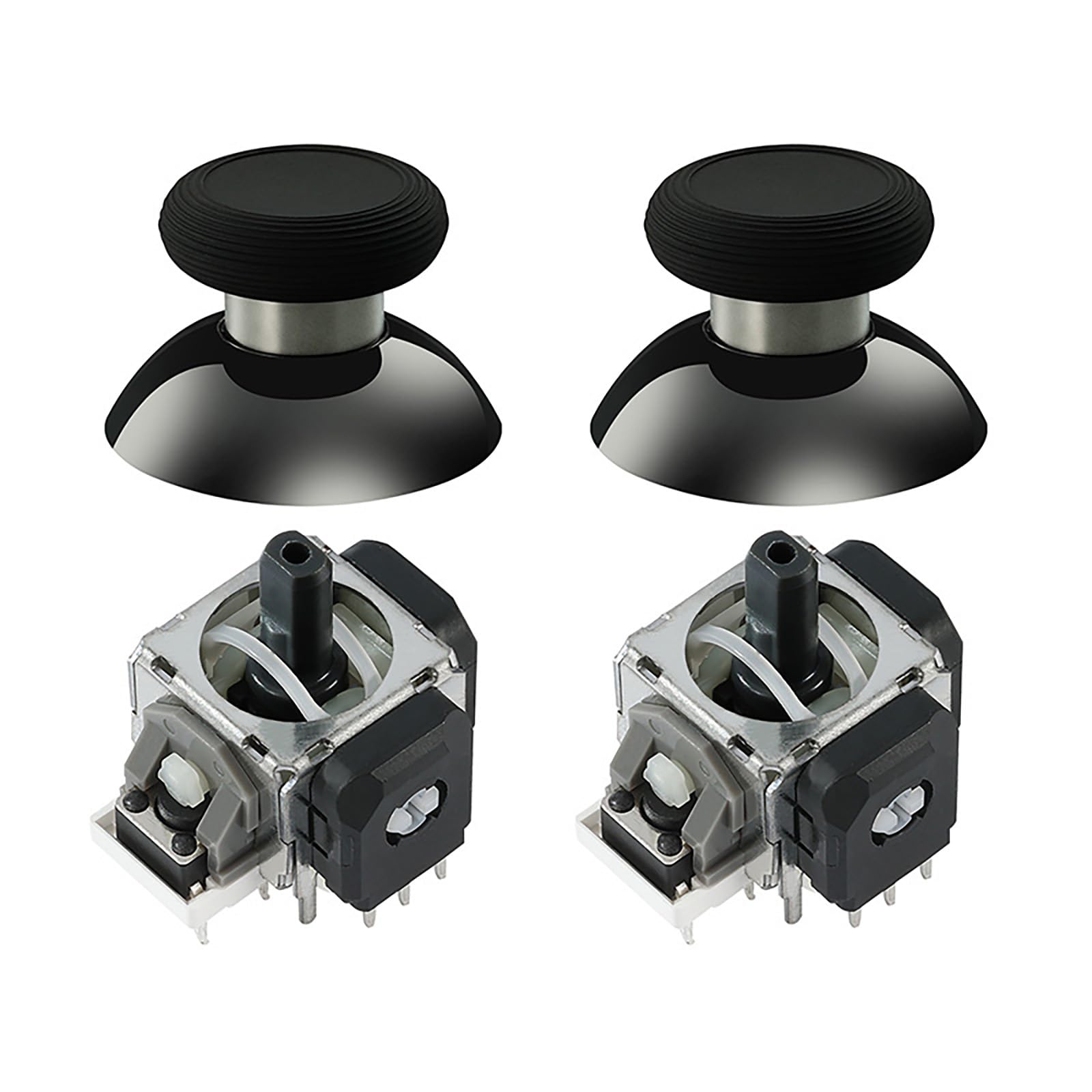 GuliKit TMR Magnetic Joystick Replacement Kit for Switch Pro Controller,Anti-Drift Electromagnetic Stick Repair Module with Thumbstick Caps, Soldering Required