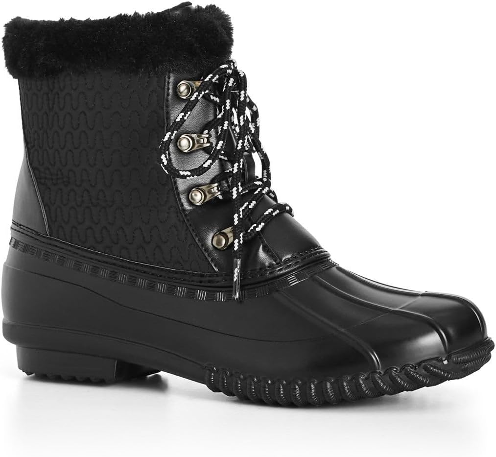 Avenue Women's Wide Width Ariah Cold Faux Fur Ankle Weather Boot