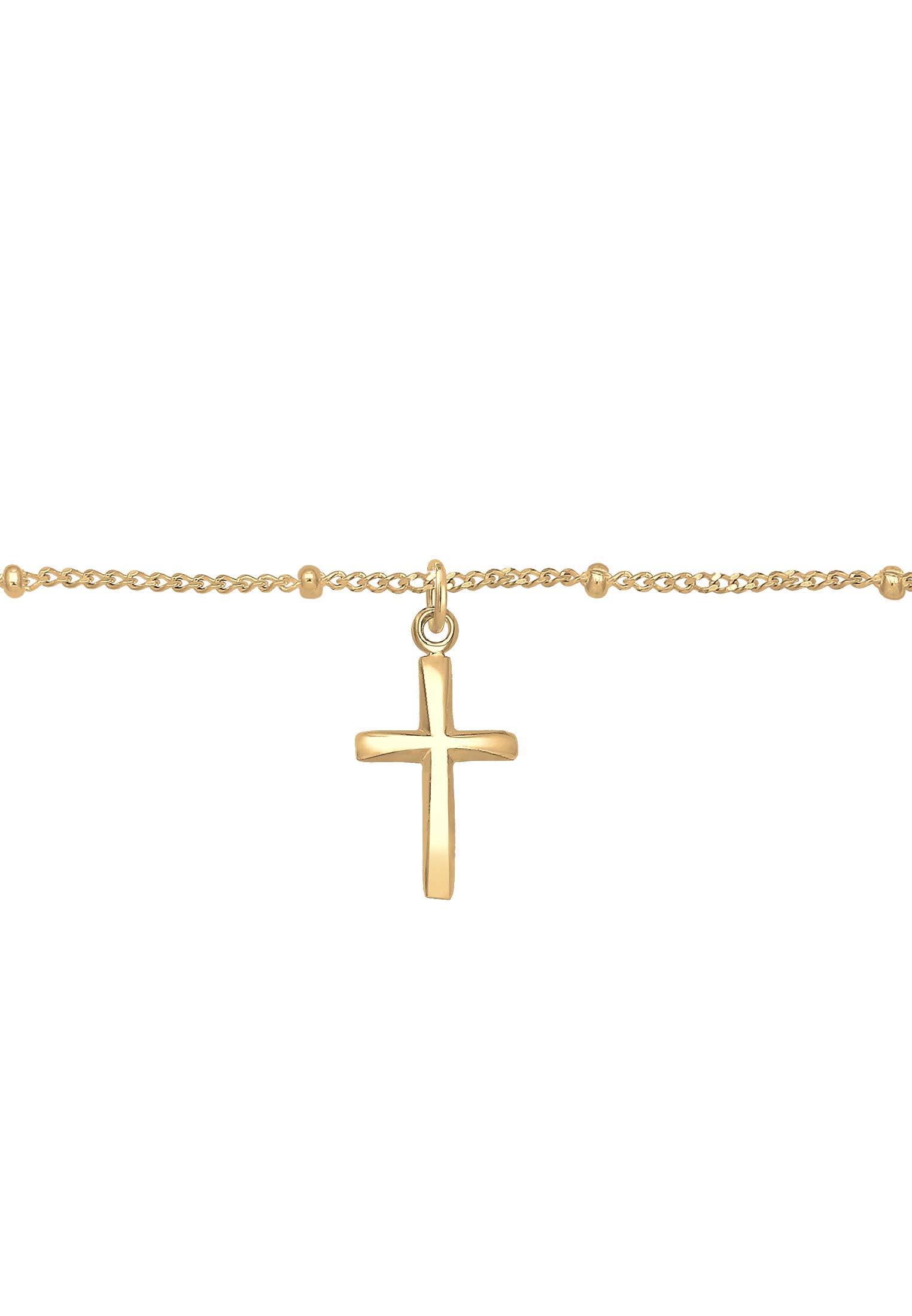 Elli Halskette Damen Choker Kugel Kreuz Glaube Basic 925 Silber