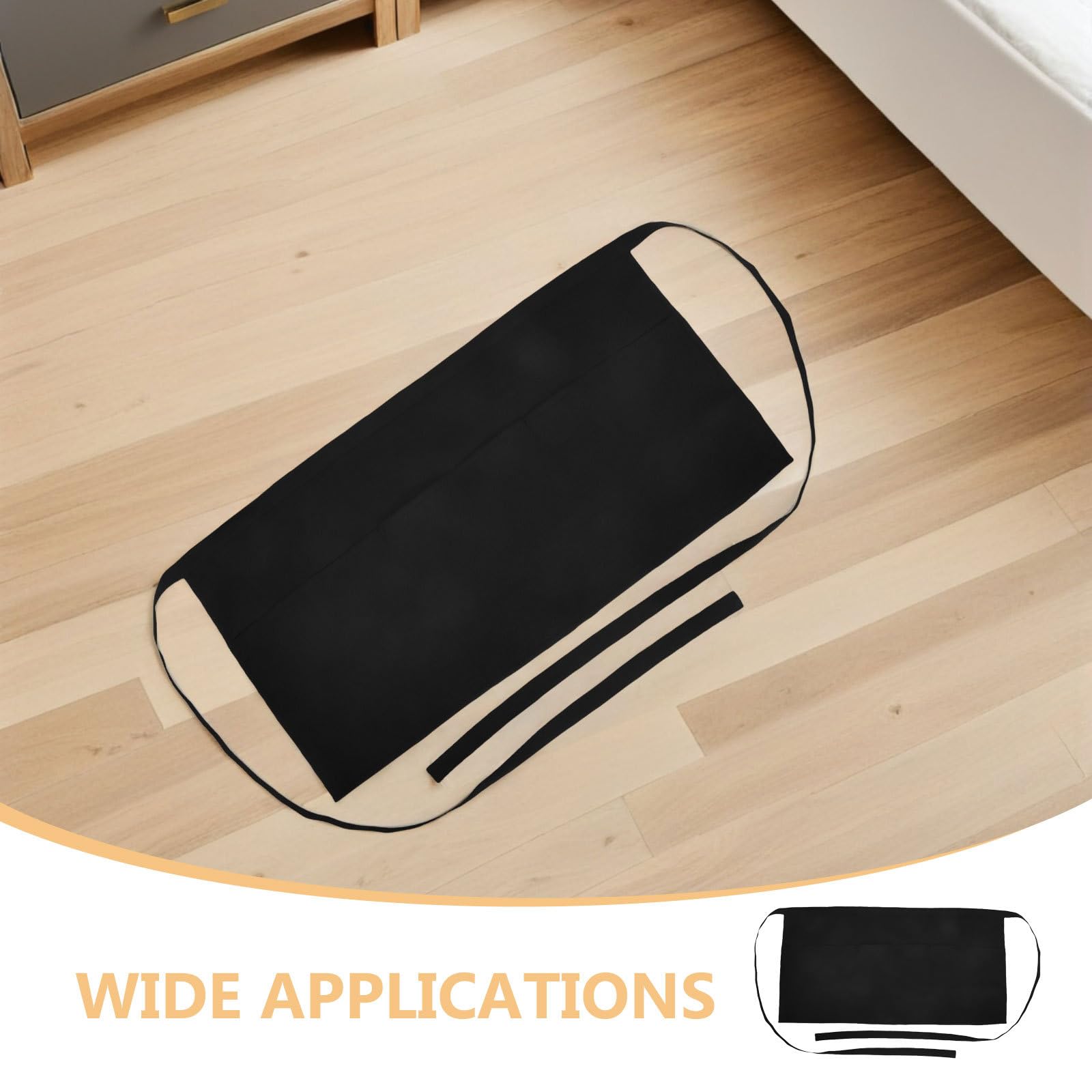 Lurrose 6er-Pack schwarze Kellnerschürzen mit 3 Taschen – Halbkurze Kellnerschürze für Damen und Herren, ideal zum Servieren, Kochen und Backen in der Küche, 30 x 60 cm