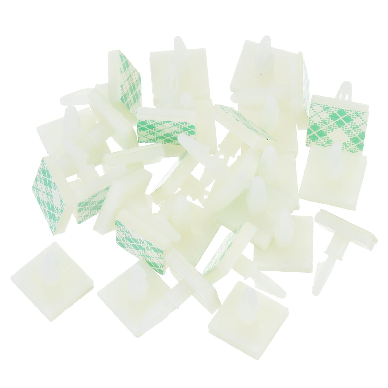 QUARKZMAN 30pz Adesivi PCB Distanziatori Appiccicosi Nylon Isolati Distanziali per PCB Scheda Supporto Altezza 0.24" Adatto PCB Foro Diametro 3mm a 3.2mm Bianco