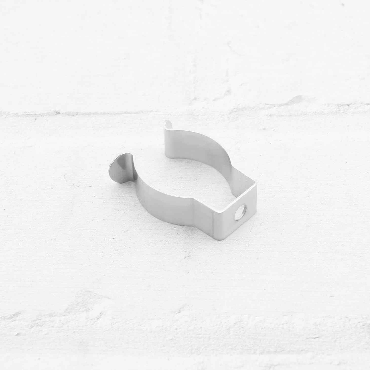 20pcs T8 Stainless Steel Thickened Stainless Steel Pipe Clamp U Clips Holder Bracket for LED Light Tube, LED Fluorescent Tube Mounting Accessories