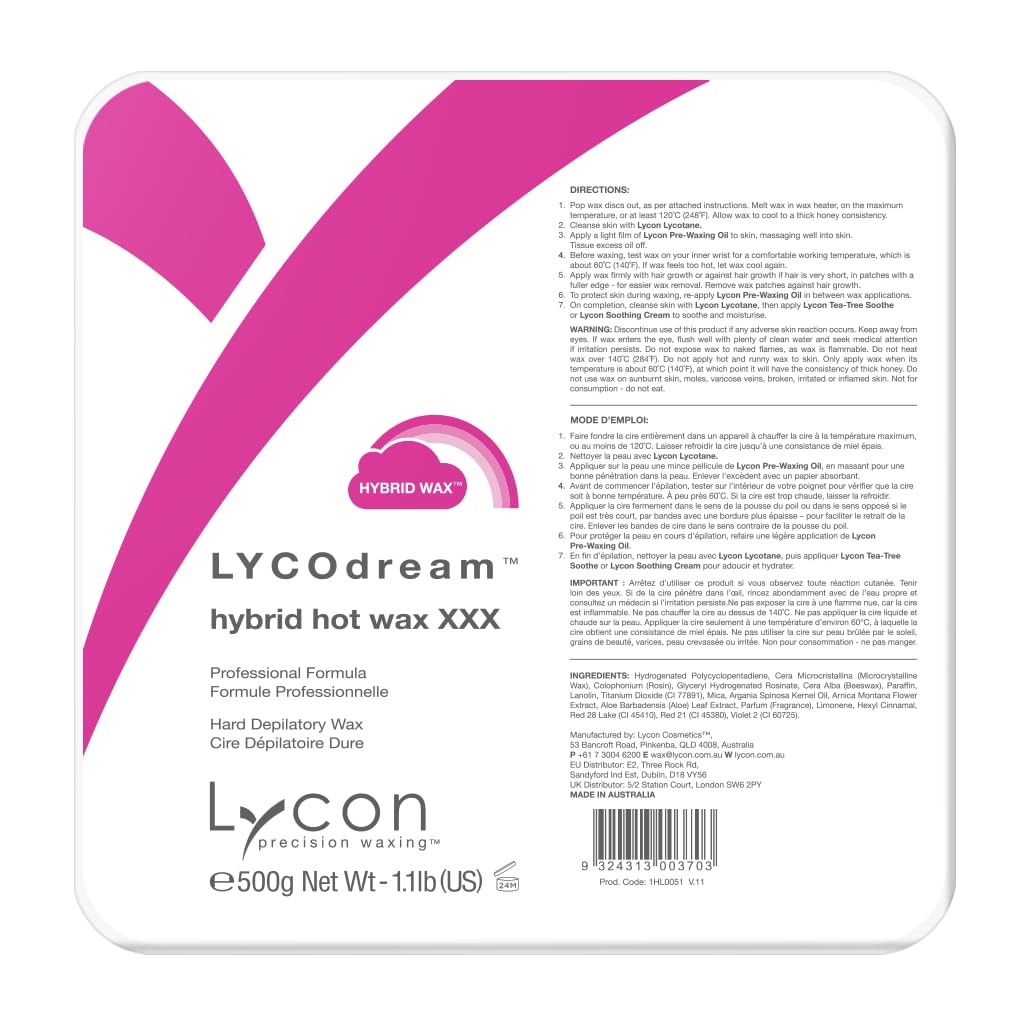 Lycon LYCODream Hybrid Hot Wax, 500g
