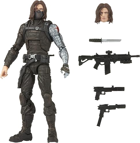 Marvel Legends Series Winter Soldier 6 pulgadas Falcon The Winter Soldier Disney Figura de acción de 6 pulgadas 5 accesorios