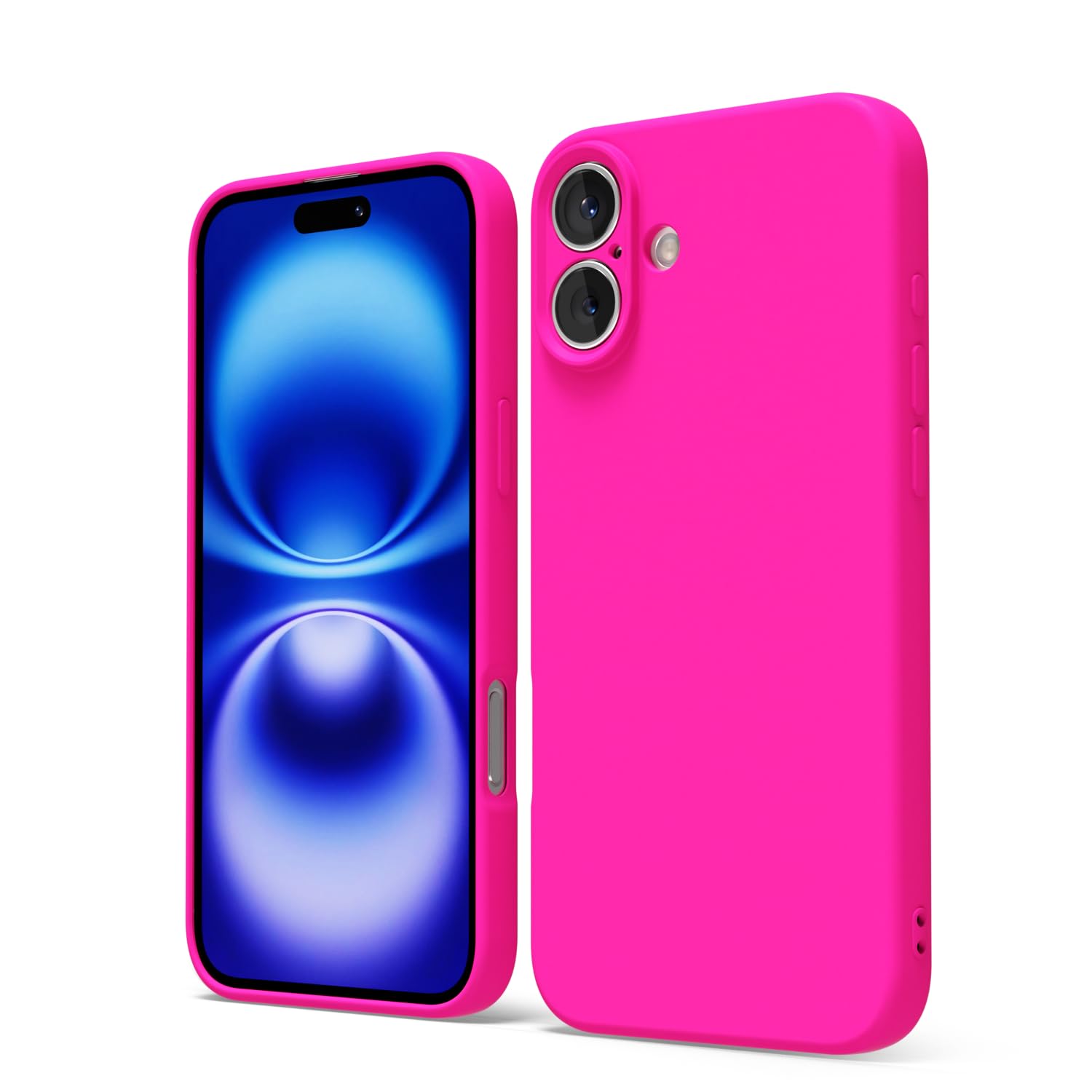 oakxco for iPhone 16 Pro Max Case Liquid Silicone, Soft Rubber Gel Elegant Aesthetic Basic Simple Cover, Cute Thin Slim TPU Matte Solid Color Plain Smooth Case for Women Girl, Light Pink — view 1557
