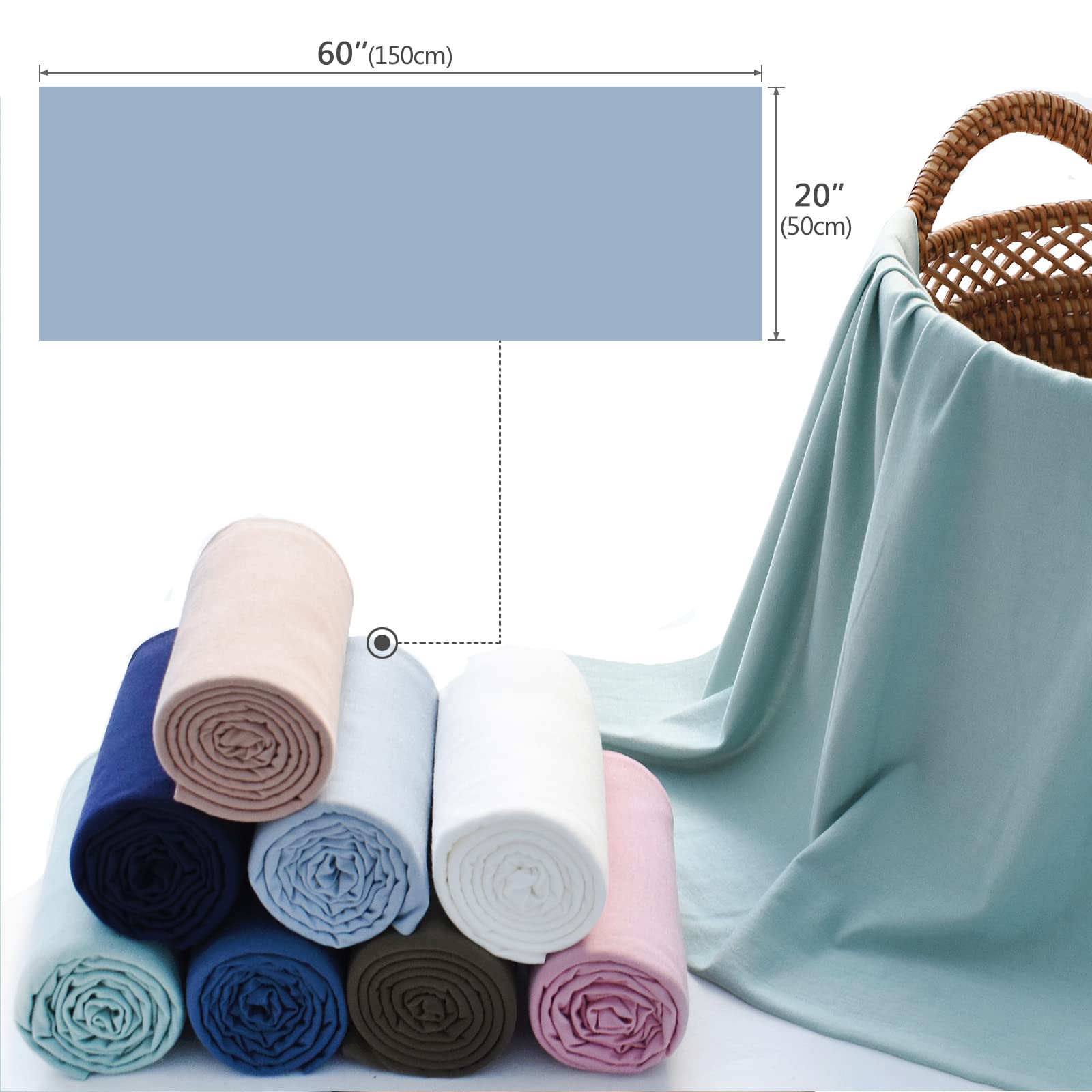 Fotorequisiten für Neugeborene, Baby-Foto-Requisiten, Wickeldecke für Babys, Jungen, Mädchen, Marineblau und Babyblau