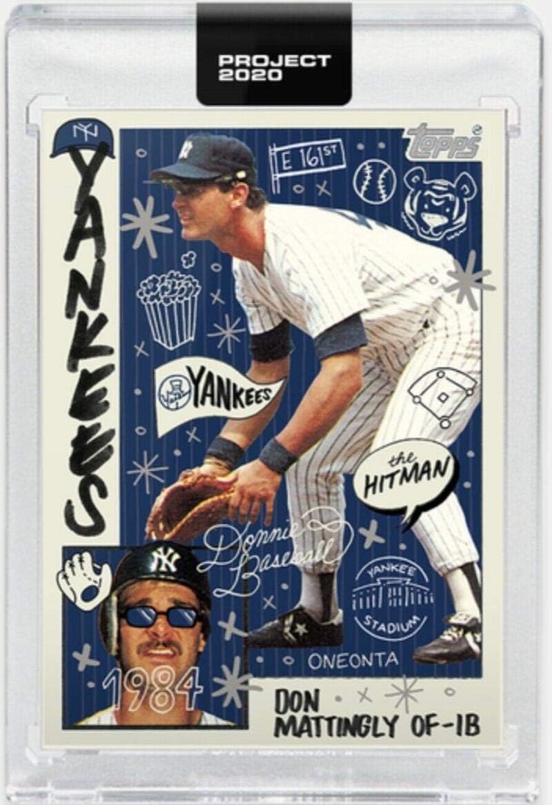 2020 Topps Project 2020 Baseball #333 Don Mattingly New York Yankees Artist Sophia Chang 1984 Topps Design