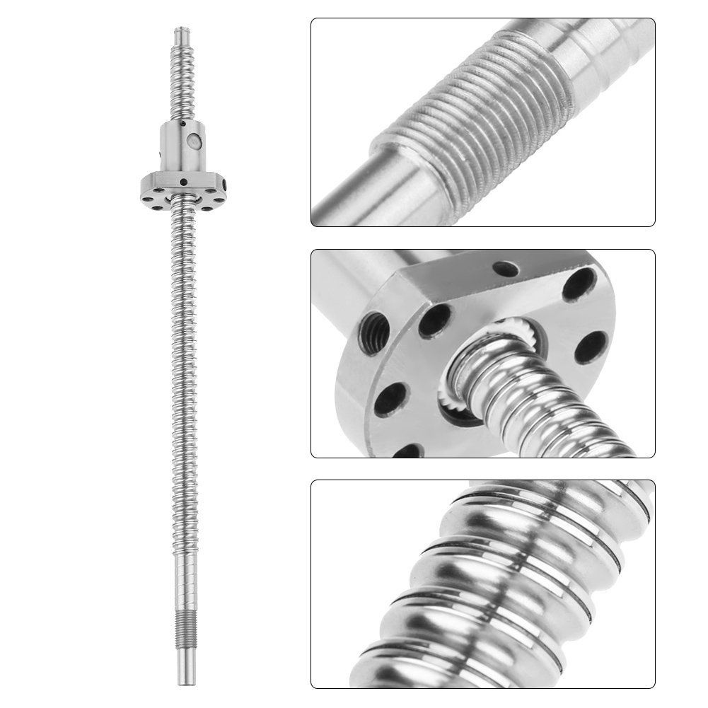 SFU1204 Vis À Billes Roulee Sans Supports Anti Backlash Longueur 300mm Diamètre De Vis 12mm Pour Machines Cnc Et Imprimantes 3D