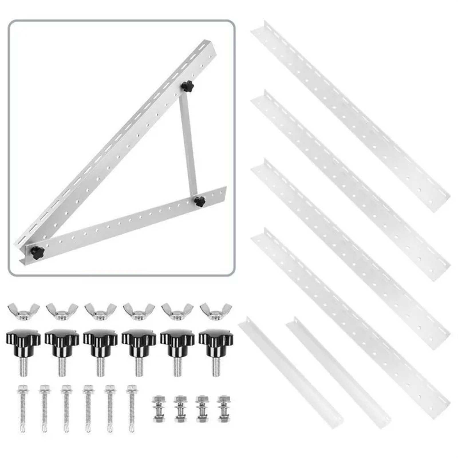 Regulowany uchwyt na panel słoneczny z możliwością pochylenia, trójkątny aluminiowy stojak dachowy, 560 mm do 1040 mm, do paneli słonecznych o mocy od 100 W do 300 W(1040mm)