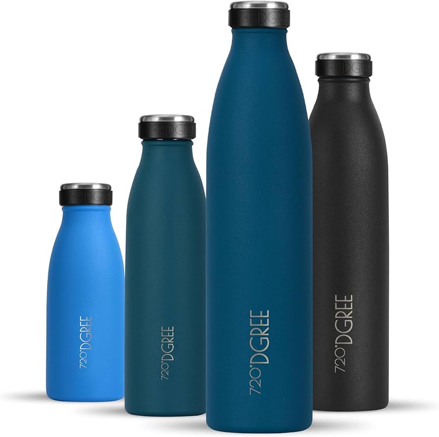 Gourde Isotherme 720°DGREE MilkyBottle - 350ml - Acier Inox - Vert - Garde Froid 24h/chaud 12h