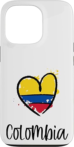 iPhone 13 Pro Colombia Heart Art Cool Sudamérica Español Colombiano Estuche de regalo