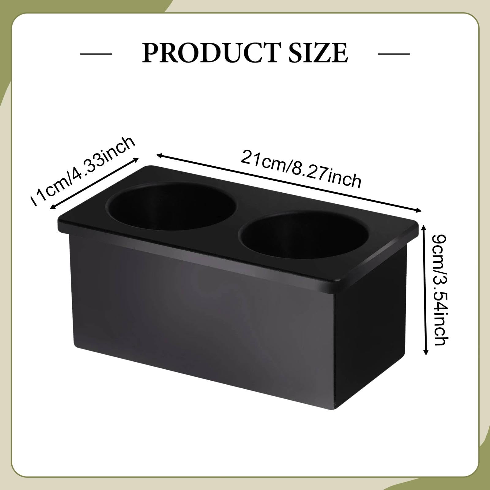 Soporte para bebidas y agua, decoración de vehículos, doble caja de almacenamiento para tractor 9510 9500