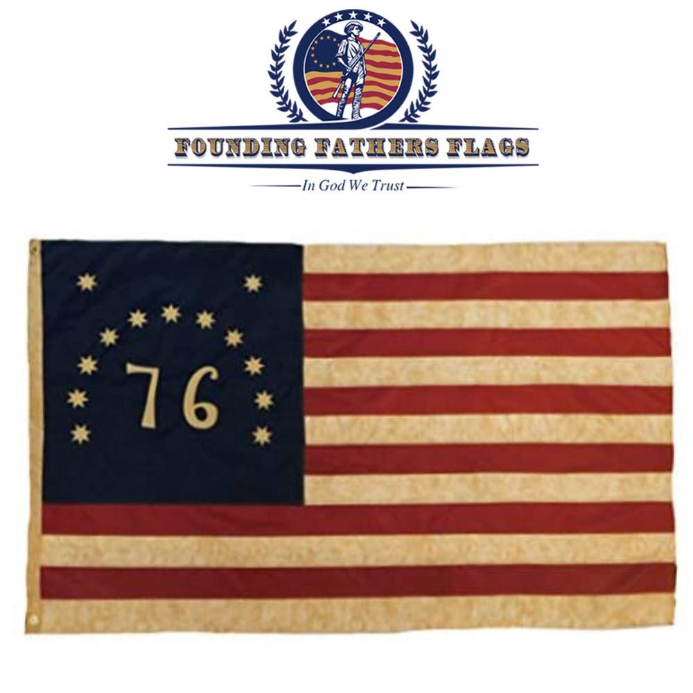 Amazon.com : Founding Fathers Flags - 76 Bennington Vintage Flag