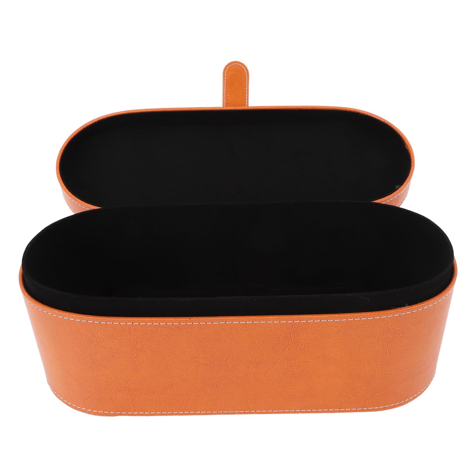 Hair Styling Tool Storage Bag Splash Proof Scratch PU Leather Portable Hair Dryer Carrying Bag Style 2