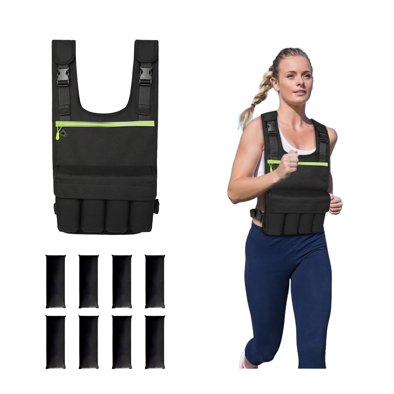 Adjustable Weighted Vest 1 5-12LB Soft and Washable to Keep Clean after Workout Weighted Vest for Women and