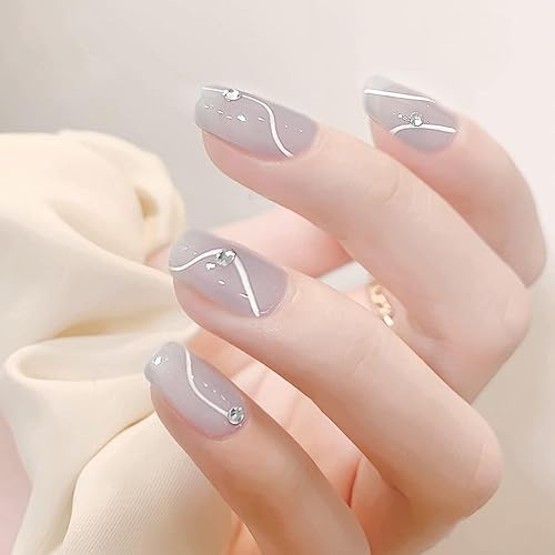 Miniatura 3 de MAYCHAO Esmalte de uñas en gel Jelly gris, 1 pieza, 15ML, esmalte de uñas en gel que se absorbe con LED UV, kit de manicura para principiantes, para