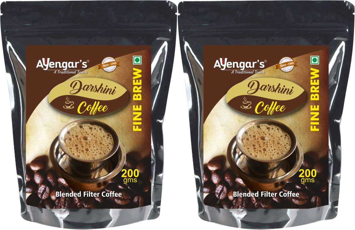 Ayengars DARSHINI BLEND - 70/30 Coffee Powder - Pack of 2 - 400 gram ( 200gms x 2) (B0B7DN54LQ) Amazon Price History, Amazon Price Tracker