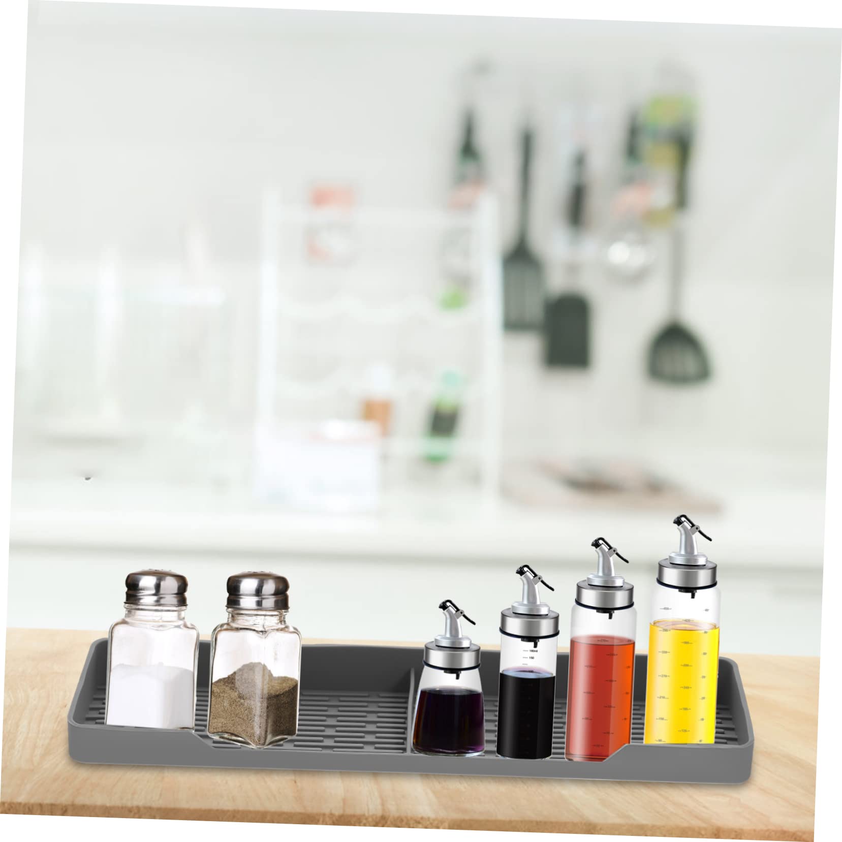 DOITOOL Étagère Magnétique Silicone 2 Pcs pour Arrière Four Rangement Épices et Condiments la Cuisine