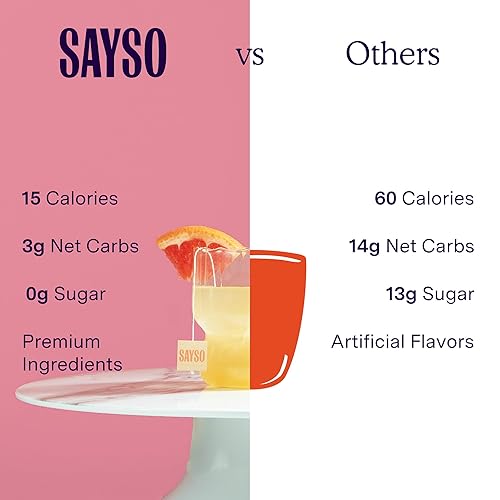 Miniatura 8 de SAYSO Bolsas de té de cóctel - Mezcladores instantáneos de cóctel o mezcladores de cola sin alcohol - Mezcla de cóctel no necesita agua caliente -