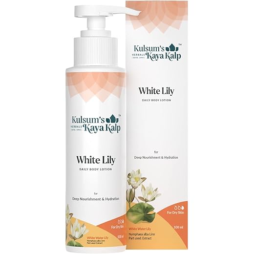 Kaya Kalp White Lily Lotion - Nourish & Hydrate - 100ml