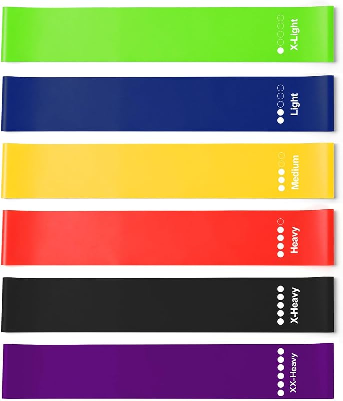 Resistance Bands Set 6 Pack, Exercise Bands Resistance Bands Set for Women Men