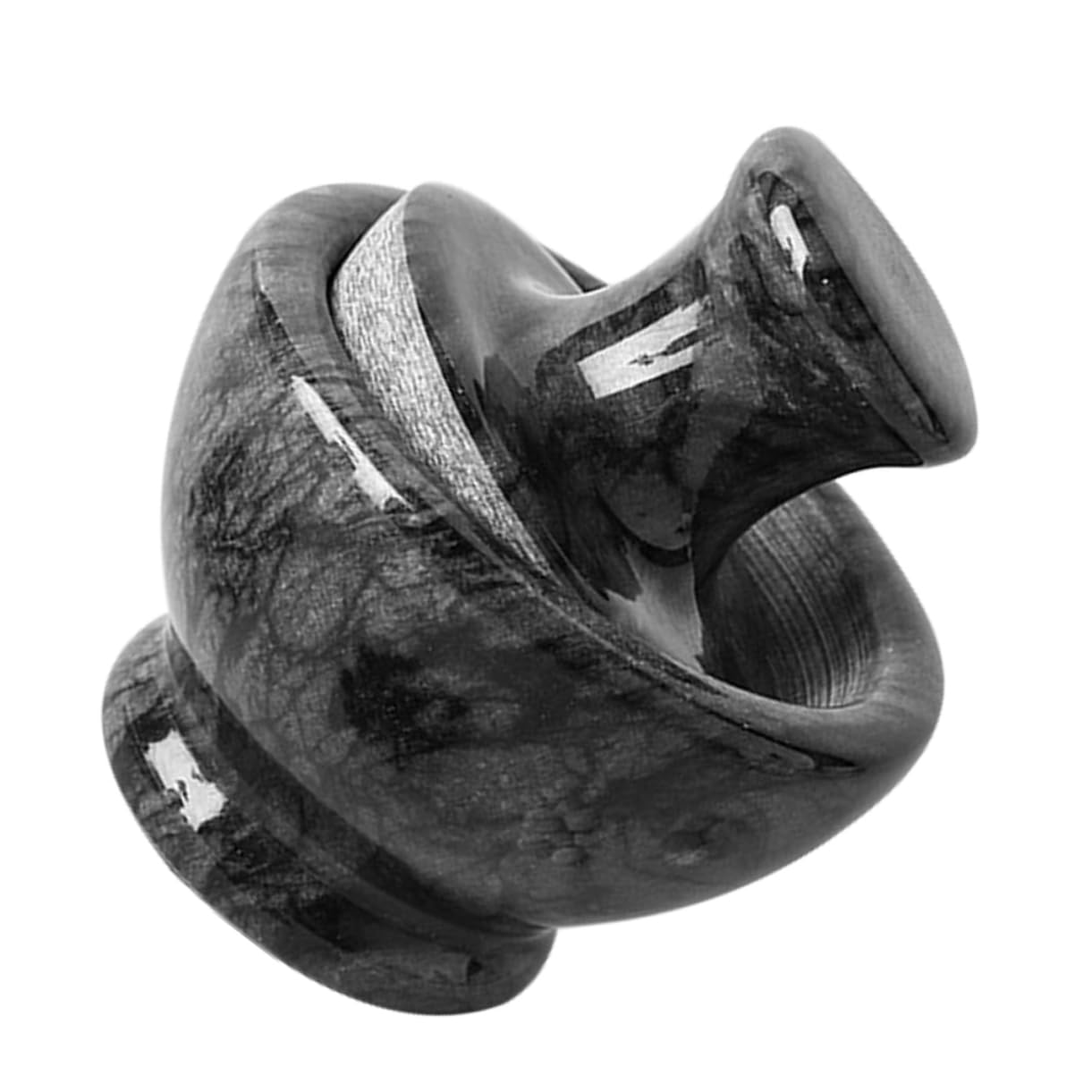 Juego de Mortero de Mármol Negro Cabeza de Champiñón