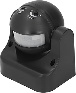 Motion Sensor Detector Switch Infrared Mention 240V Dustproof Outside Water Resistant Ac110 240V Infrared (Black)