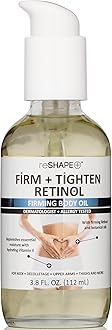 Reshape+ Retinol Firming Body Oil Skin Care Moisturizer W/Vitamin E - Nourishing, Lifting, & Hydrating Body Oil To Improve Look Of Wrinkles, Crepey Skin, Dry Skin, & Stretch Marks, 3.8 Fl Oz