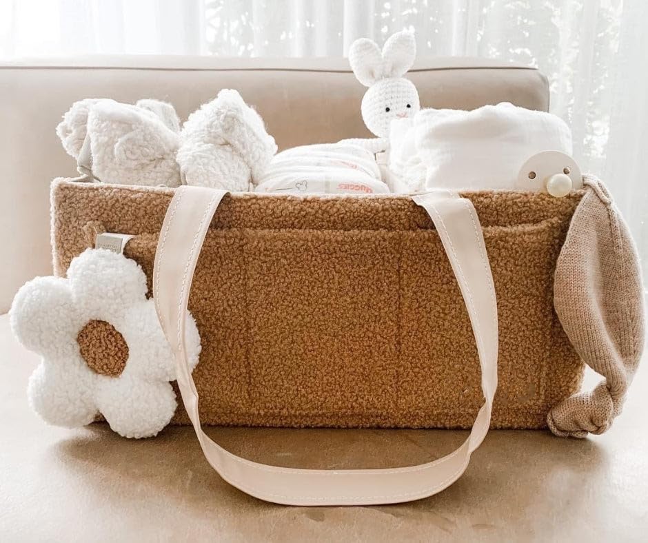 Image of Baby Daisy Pacifier Holder,Light and Soft Dummy Holder Handmade 2 Pack, Decor for Nursing Kids Room