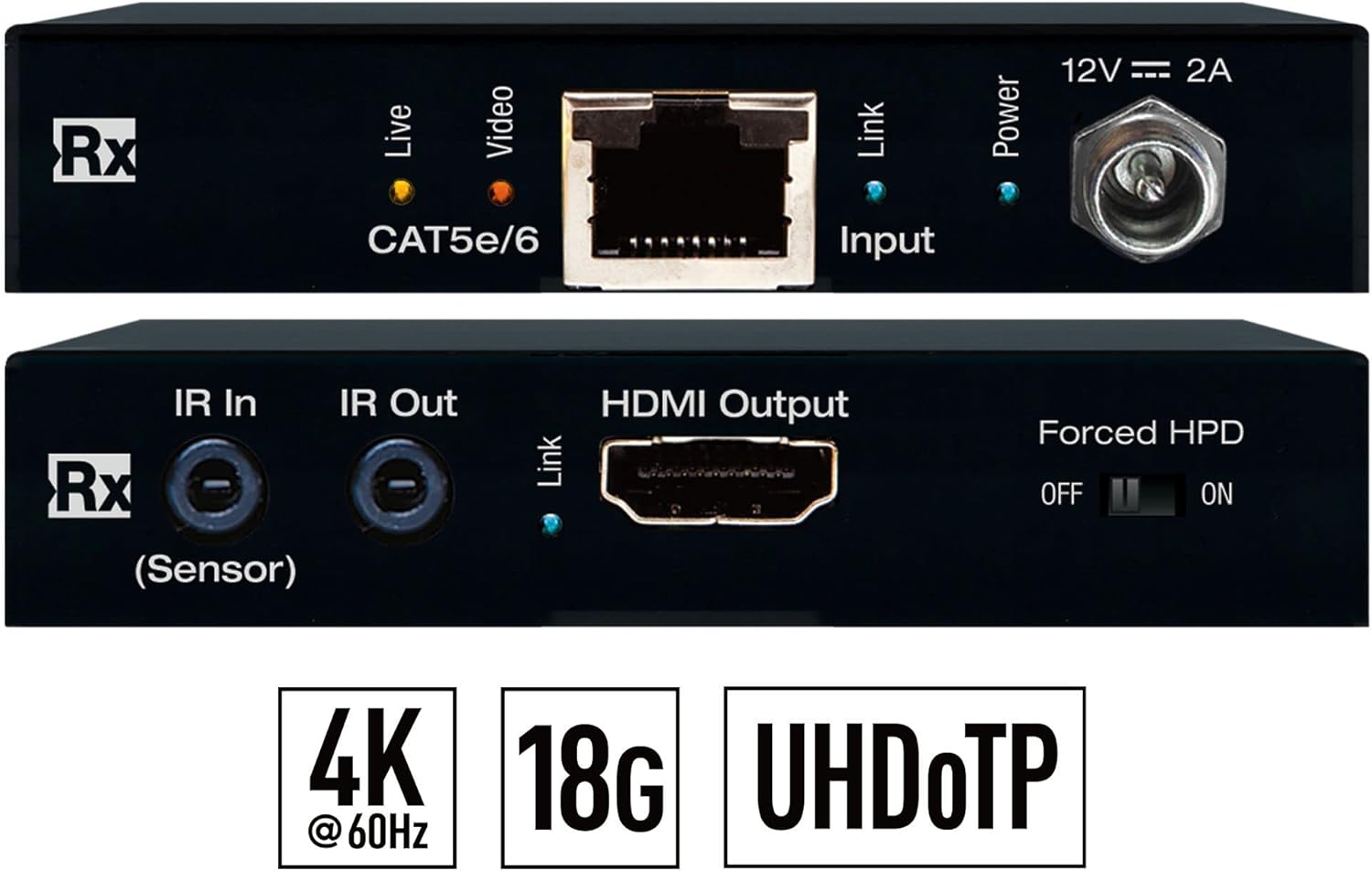 KD-EX18G: HDMI Over 35m CAT6 Extender Set