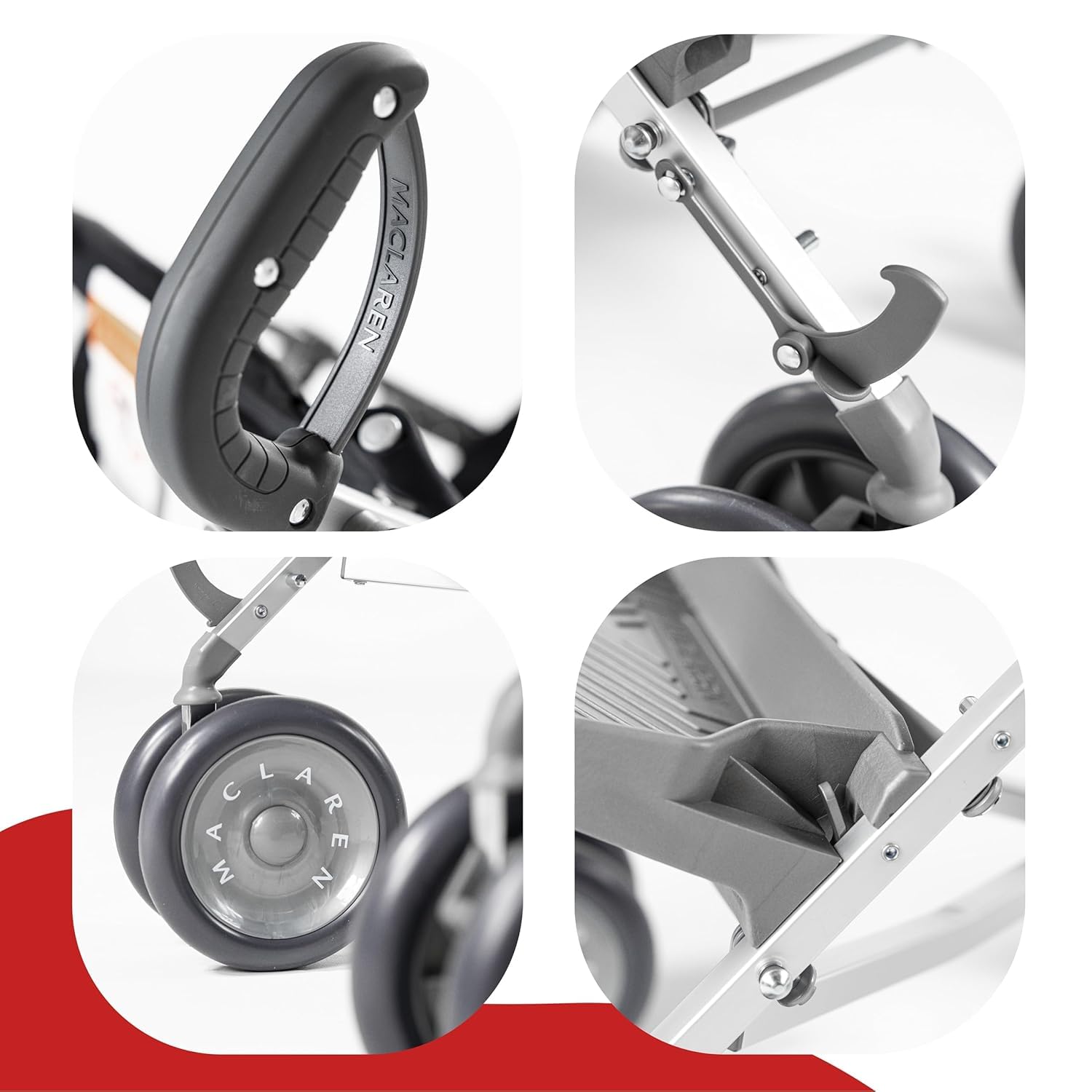 Maclaren Major Elite per Esigenze Speciali Nero | L'Originale dal 1972 | Carrozzina Adattiva per Bambini fino a 50 kg (110 lb) | Leggera con Chiusura ad Ombrello
