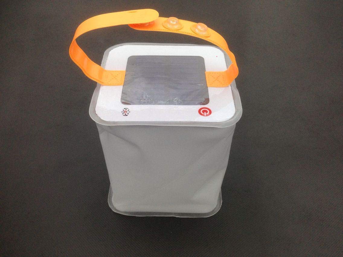 Lanterne Solaire Gonflable Camping - Lampe LED Étanche Pliante Télescopique 75 Lumens Urgence Et Extérieur