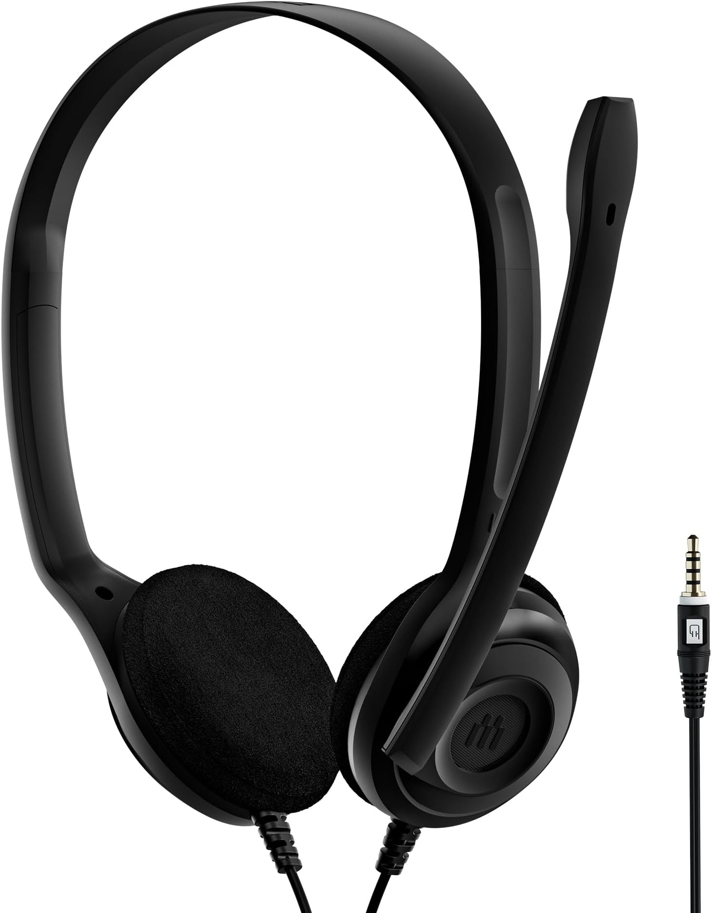 EPOS PC5 Chat Wired Headset for PC 3,5 mm - Lightweight On-Ear Headphones, Noise-Canceling Mic, Crystal-Clear Audio, Comfortable Fit for Long Calls, Plug-and-Play USB, Ideal for Work & Online Meetings