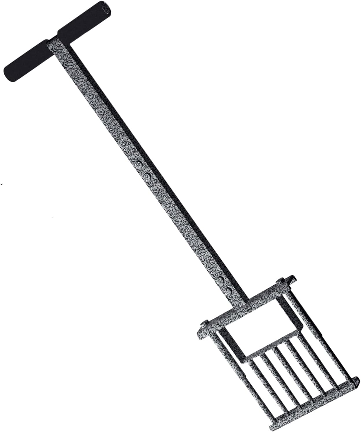 Lawn Aerator, Garden Plugger, Manual Spike Tool, Soil Ventilation Coring Design, Sturdy Steel Build, 40.55 inches, Ideal for Grass Seeding Yard Garden Lawns Maintenance