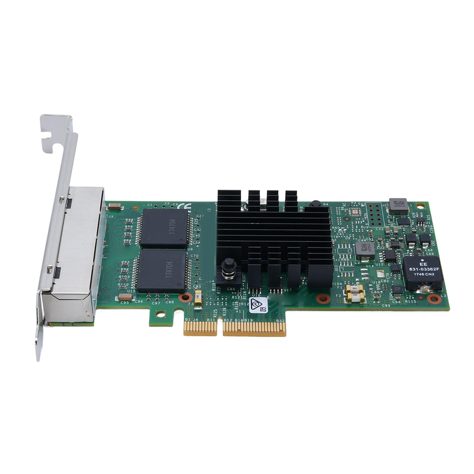 Fabater Adattatore Server Ethernet I350-T4 Scheda di Rete Gigabit PCIE a Quattro Porte Ad Alte Prestazioni per Server 10 100 1000 Mbps