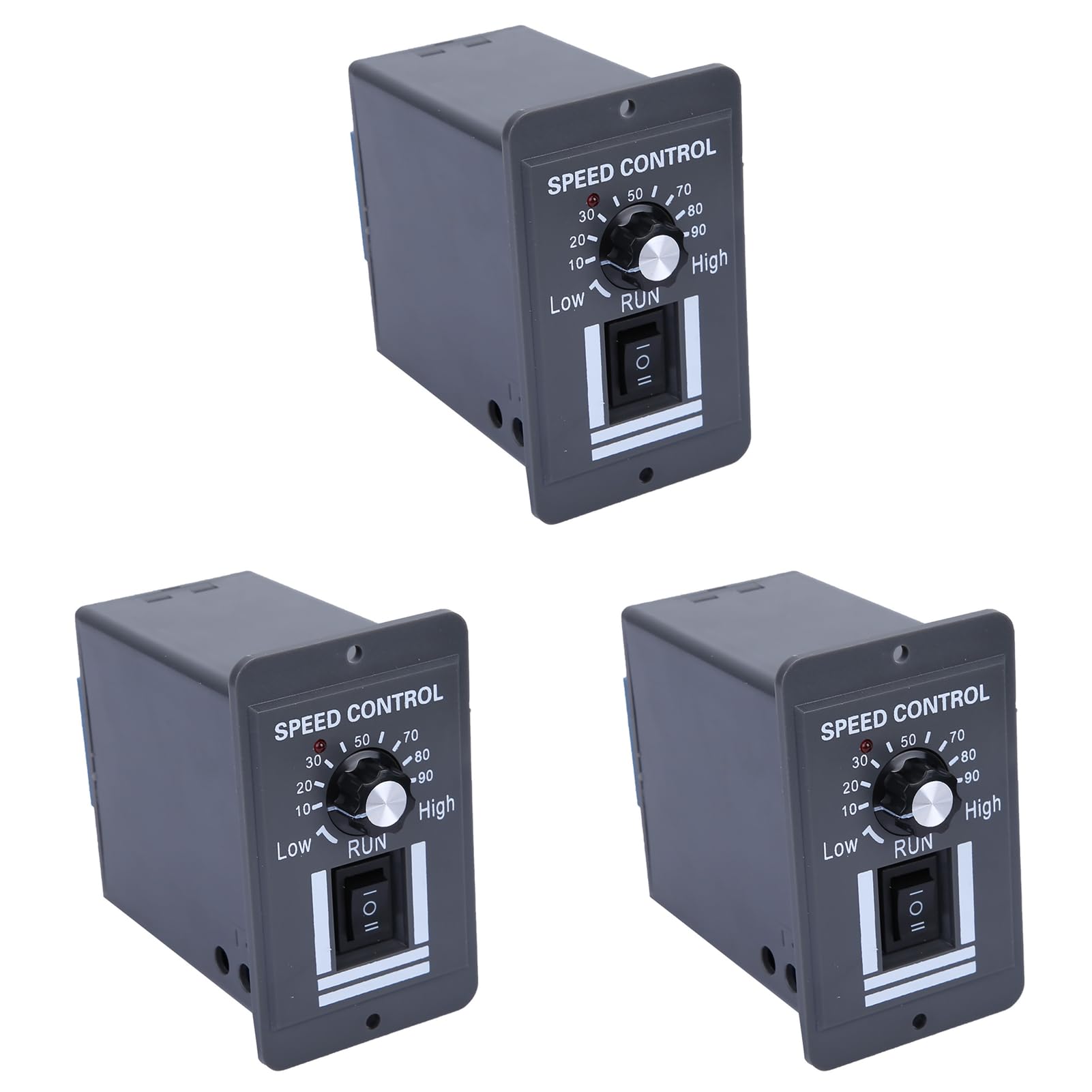 3 Piezas DC 12 A 60 V 40 A PWM Controlador de Velocidad del Motor Interruptor Reversible para Uso Industrial
