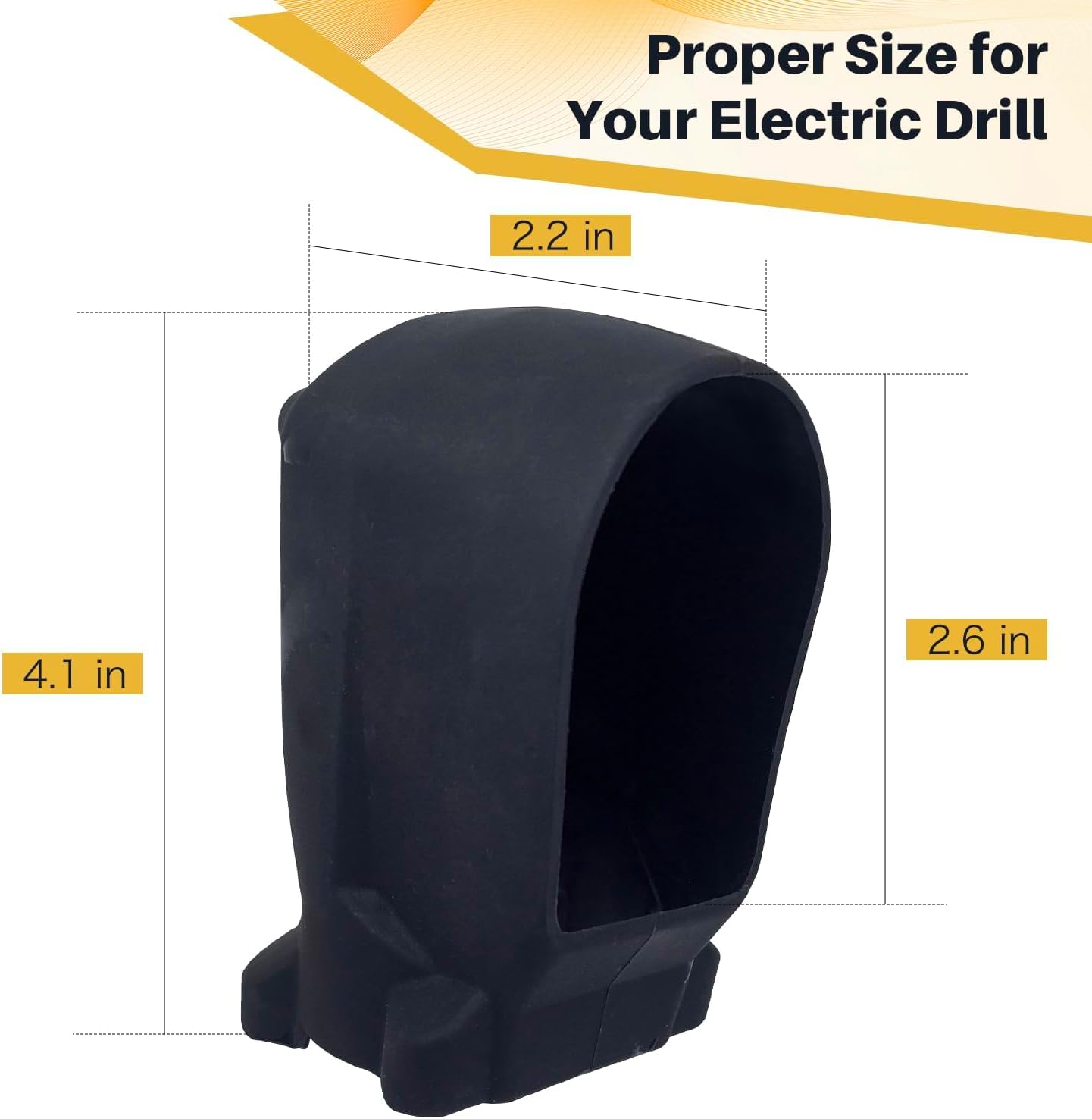 deawater 49-16-2564 Rubber Protective Boot - Durable Shield for Impact and Dust Protection of Power Tools 2564-20, 2565-20 and 2565P-20