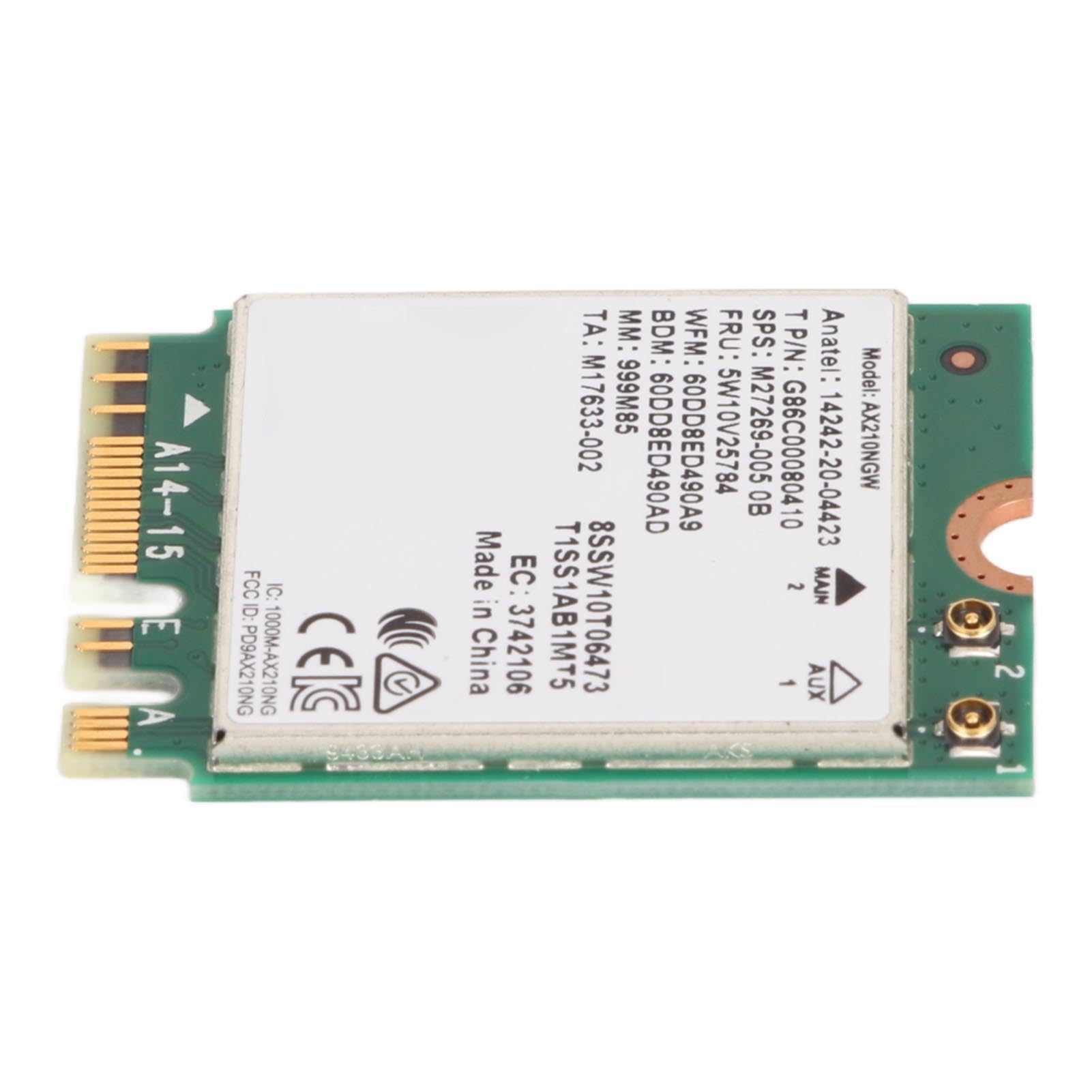 Scheda WiFi AX210 WiFi 6E Bluetooth5.3 Scheda WiFi 6 PCIe, Fino a