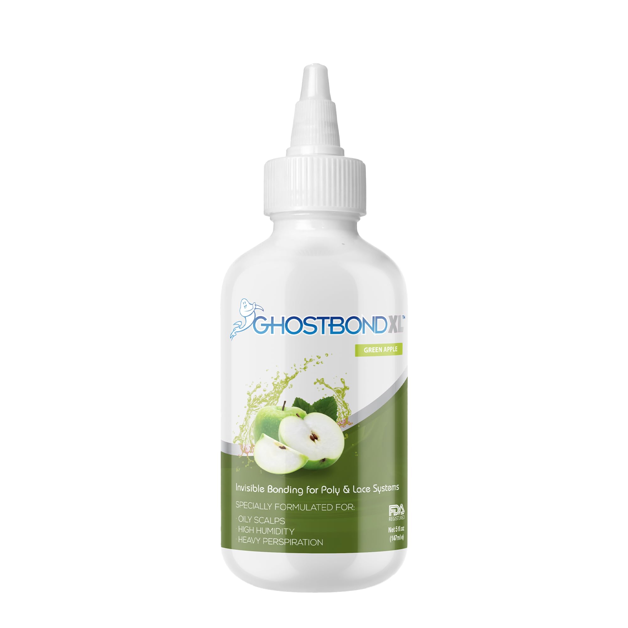 Professional Hair Labs Ghost Bond - Adhesivo para pelucas, sin productos químicos, XL Manzana 5oz / 147ml