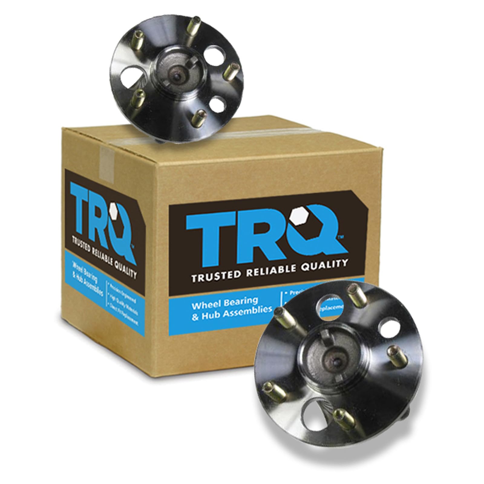 TRQ Rear Wheel Bearing and Hub Assembly Set 2 Piece