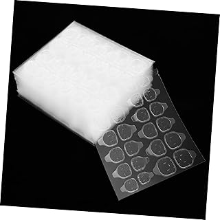 minkissy 50 Folhas De Adesivos De Unhas Para Unhas Acrílicas Adesivo De Unha Dupla Face Adesivos De Cola De Unhas De Gel Transparente Para Prensar Nas Unhas Abas De Unhas Adesivas Cola De