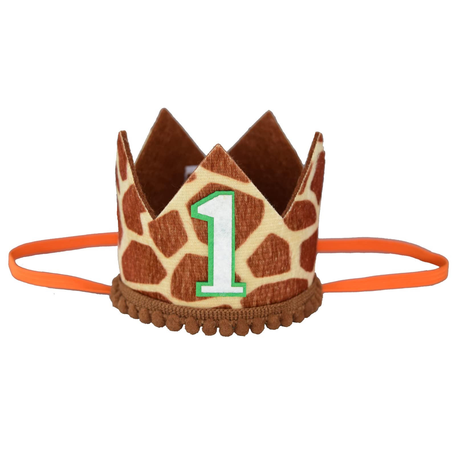 Maticr Jungle 1st Birthday Crown King of The Jungle Wild One Party Hats Photo Shoot