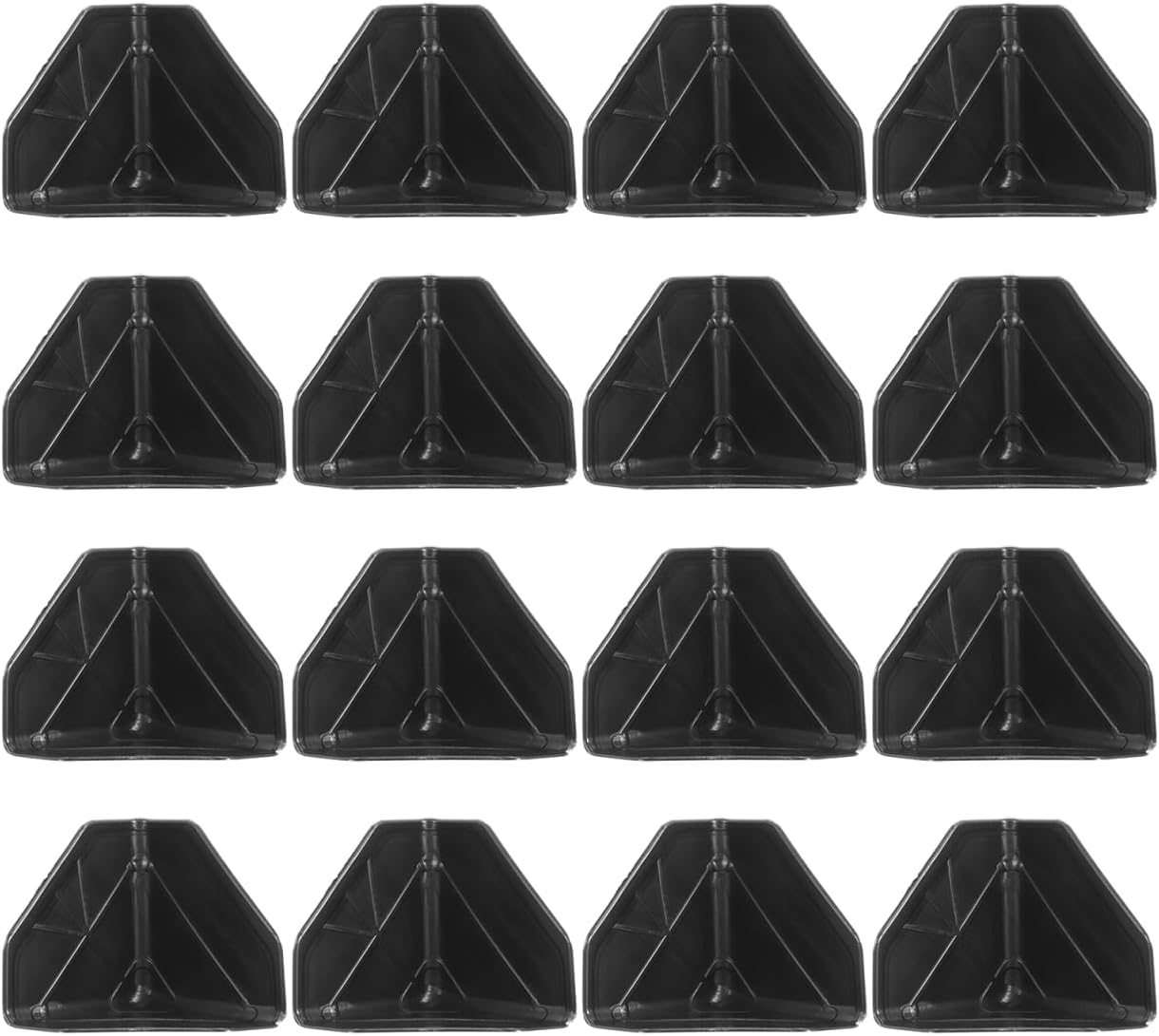 100Pcs Safety First Anti-Collision Angle Protection: Black Plastic Corner Protectors for Furniture Easy Installation Adhesive Bumpers for Baby Proofing Sharp Edges at Home