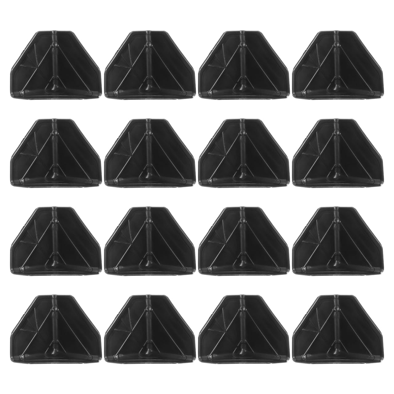 100Pcs Safety First Anti-Collision Angle Protection: Black Plastic Corner Protectors for Furniture Easy Installation Adhesive Bumpers for Baby