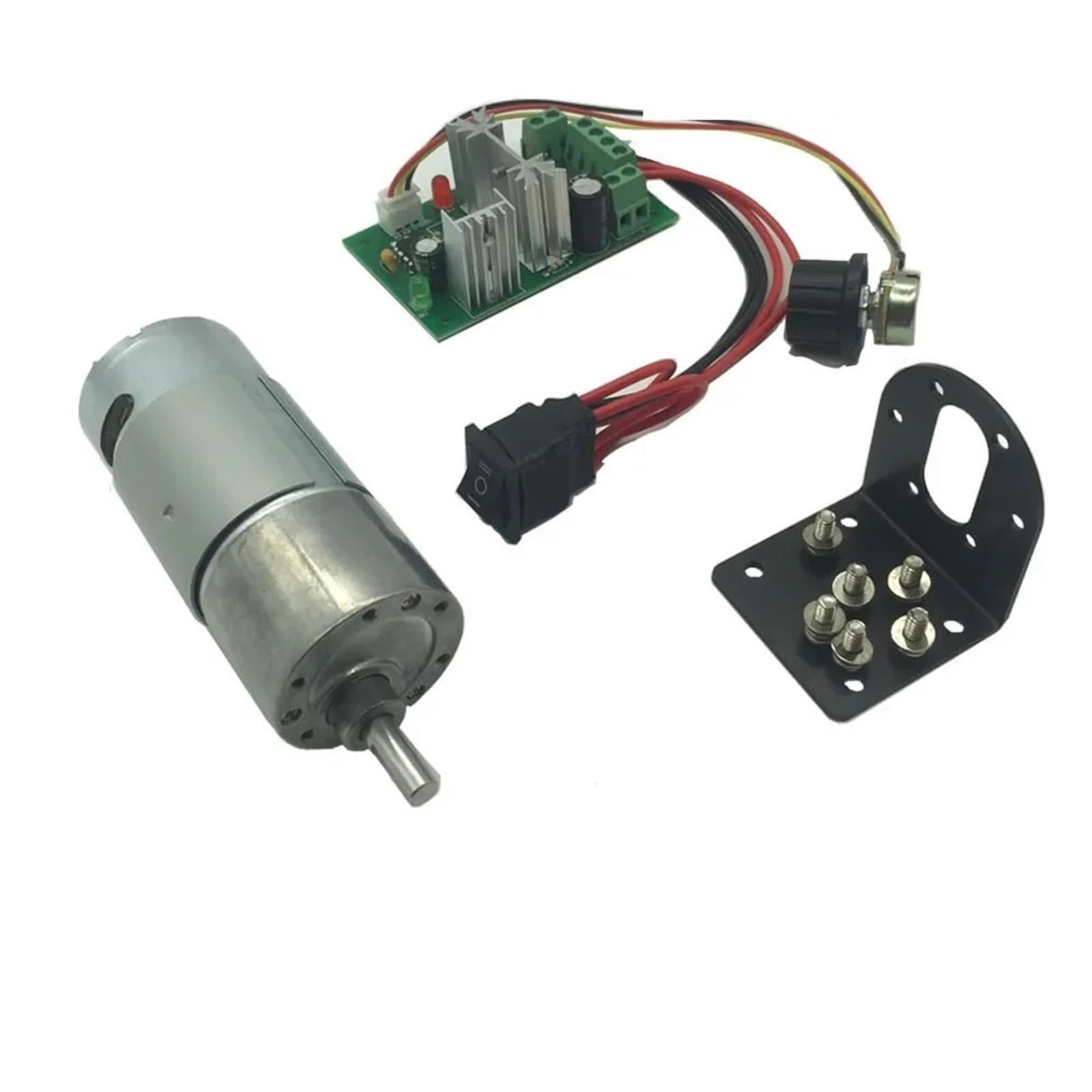 JGB37-550 silnik wsteczny 12 V DC, elektroniczny silnik o wysokim momencie obrotowym, silnik przekładniowy 12 V (opakowanie, 110 RPM_12 V)