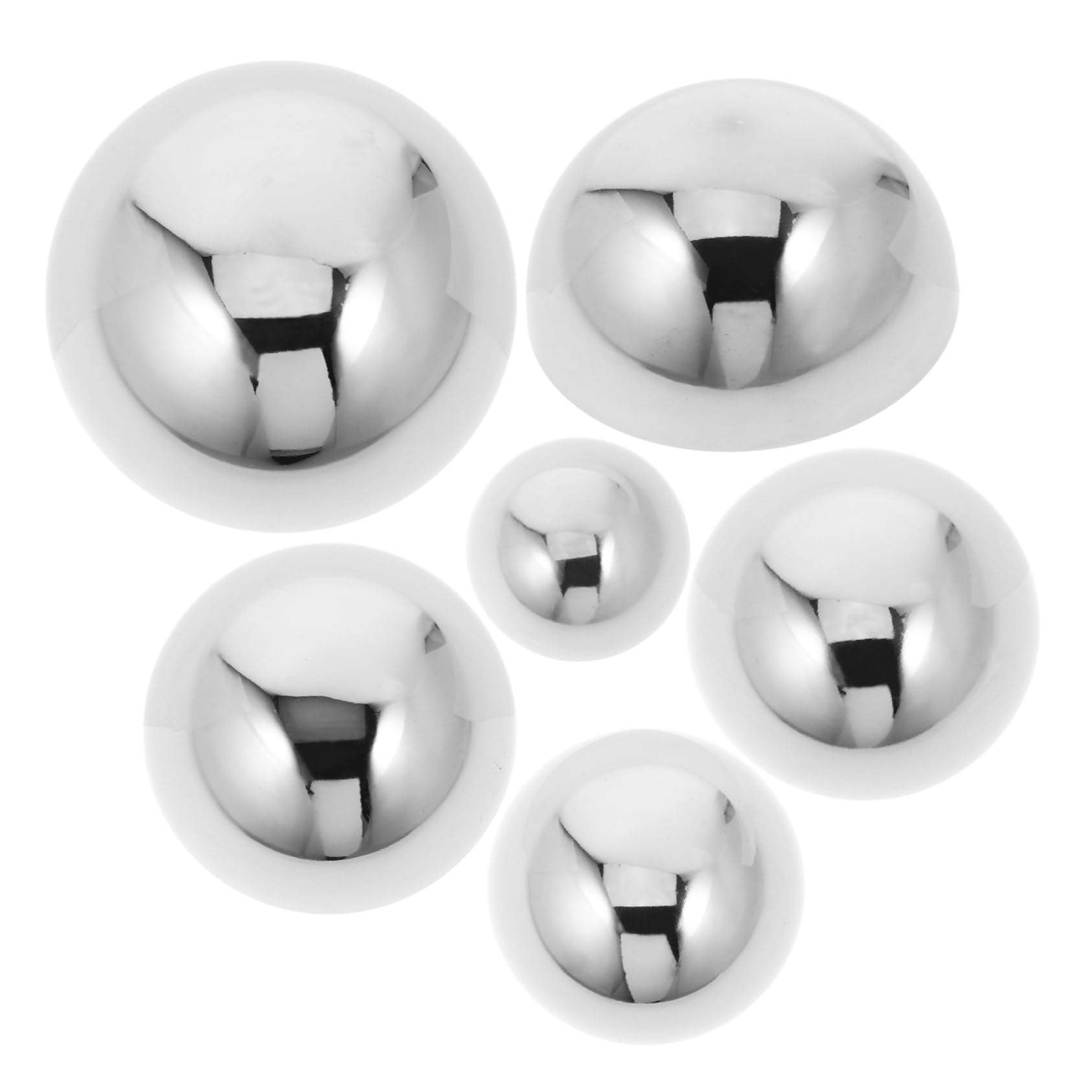 Happyyami Bolas Decorativas para Estanques y Jardines 6 Hemisferios Reflectantes Diseño Elegante