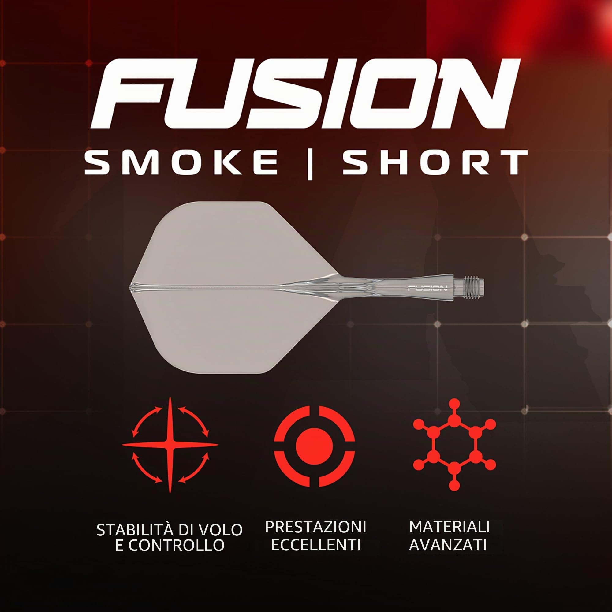 WINMAU Darts-Fornax – Set di freccette professionali al 90% in tungsteno, tecnologia Switch Point, fusti paralleli neri e rossi, 2 punti intercambiabili (onda e liscia), sistema di cambio rapido |