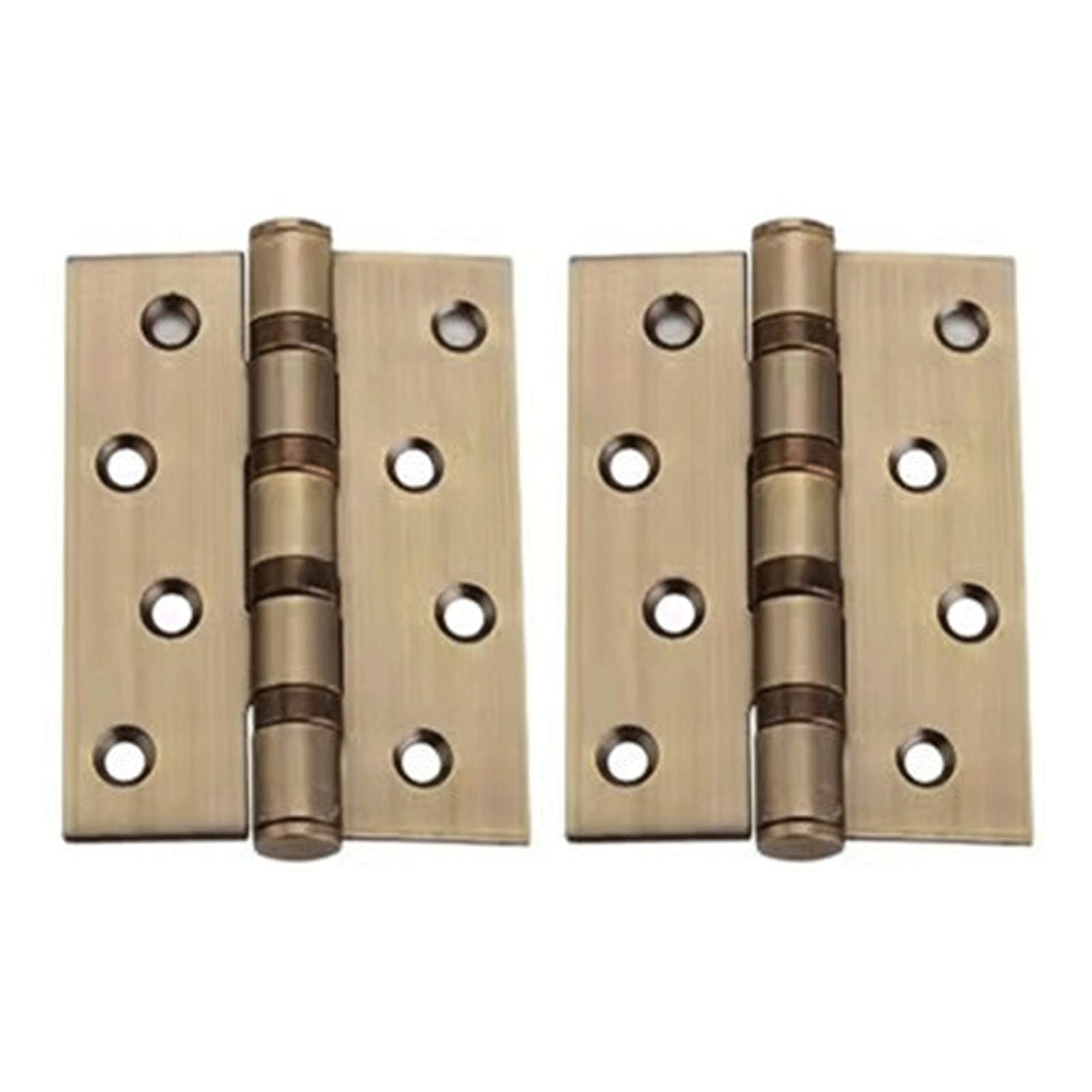 Hinge, 4 Inch Thick Stainless Steel, 3MM Thickness, Silent, Suitable for Interior Doors, Anti-Theft, Etc(Nero)