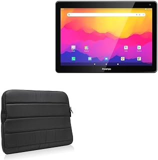 BoxWave Case Compatible with Prestigio Muze 3231 - Polar Jacket, Puffy Padded Material Zip Up Sleeve Pouch - Jet Black